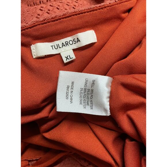 Tularosa Crochet Terracotta Nora Maxi Dress Size XL - Picture 4 of 4